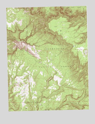 Pine Mountain, CO USGS Topographic Map