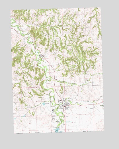 Pine Ridge, SD USGS Topographic Map