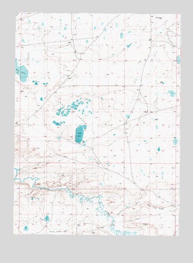 Pine Tree Ridge, WY USGS Topographic Map
