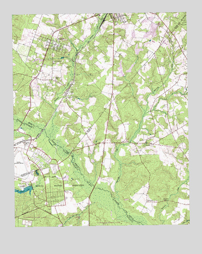 Pinebluff, NC USGS Topographic Map