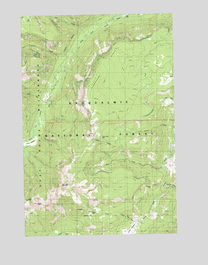 Pinegrass Ridge, WA USGS Topographic Map
