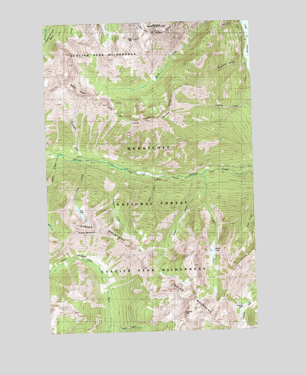 Pinnacle Mountain, WA USGS Topographic Map