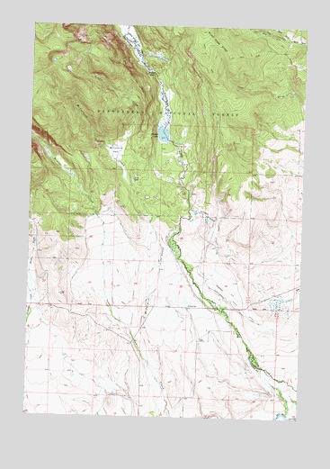 Pintler Lake, MT USGS Topographic Map
