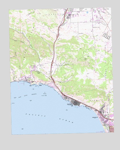 Pismo Beach, CA USGS Topographic Map