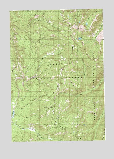 Pistol Lake, ID USGS Topographic Map