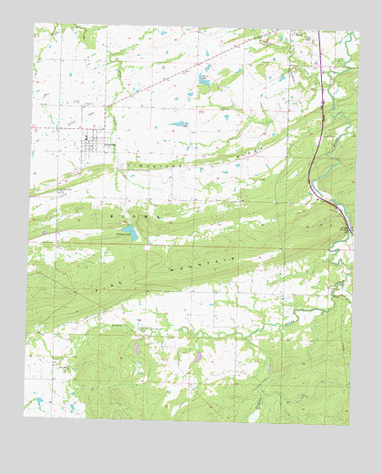 Pittsburg, OK USGS Topographic Map
