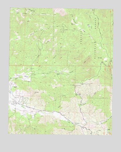 Piute Peak, CA USGS Topographic Map