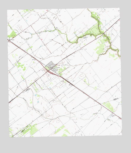 Placedo, TX USGS Topographic Map