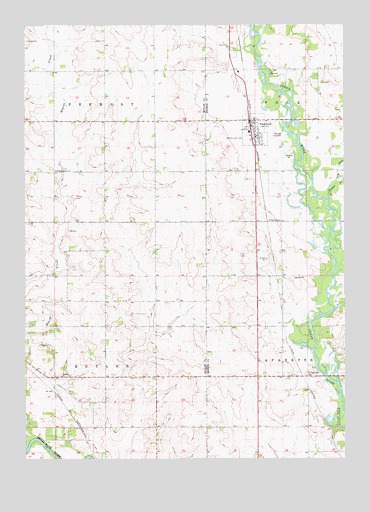 Plainfield, IA USGS Topographic Map