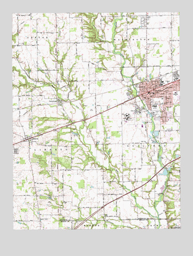 Plainfield, IN USGS Topographic Map