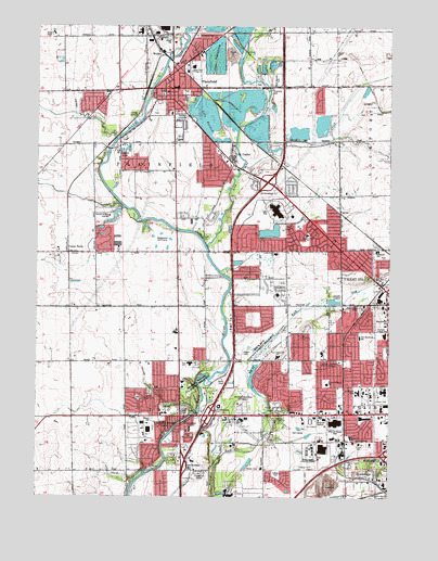 Plainfield, IL USGS Topographic Map