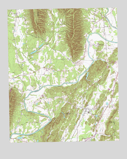 Plainville, GA USGS Topographic Map