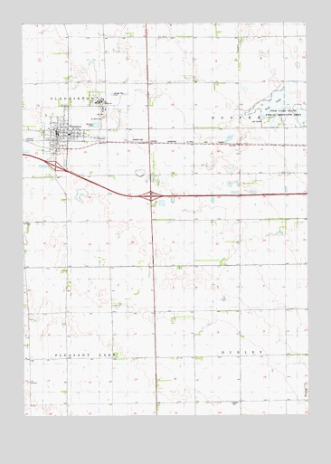 Plankinton, SD USGS Topographic Map