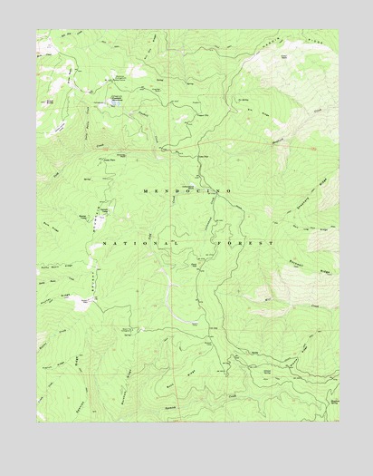 Plaskett Meadows, CA USGS Topographic Map