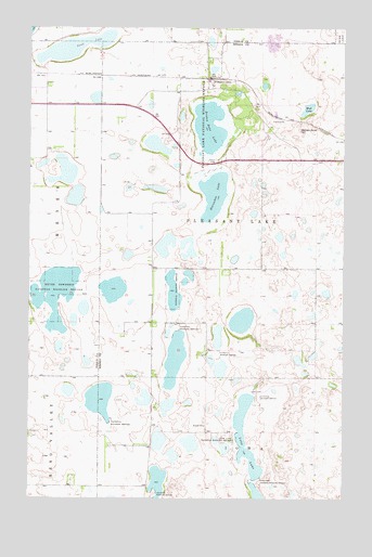 Pleasant Lake, ND USGS Topographic Map