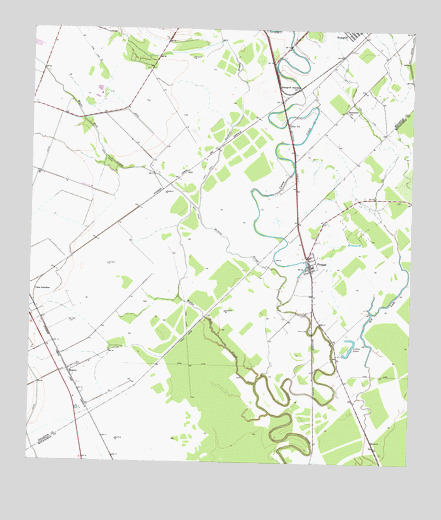 Pledger, TX USGS Topographic Map