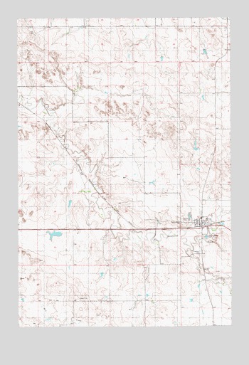 Plevna, MT USGS Topographic Map