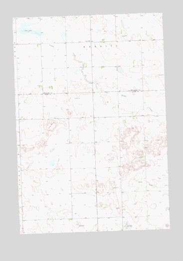 Plum Butte, ND USGS Topographic Map