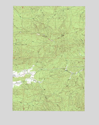 Pluvius, WA USGS Topographic Map