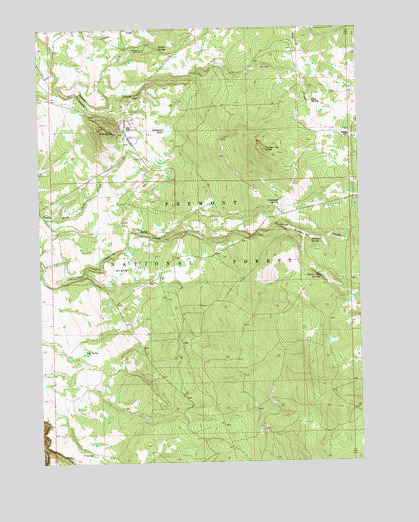 Pole Butte, OR USGS Topographic Map