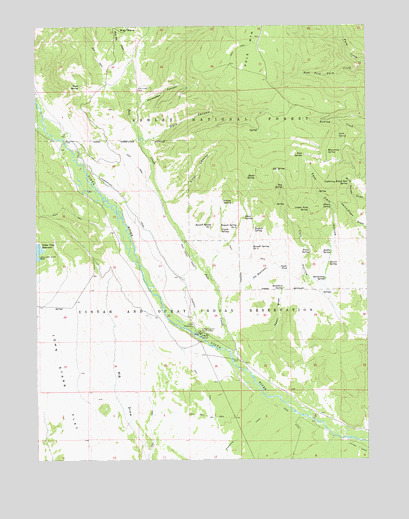 Dark Canyon, UT USGS Topographic Map
