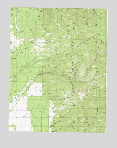 Pole Mountain, UT USGS Topographic Map