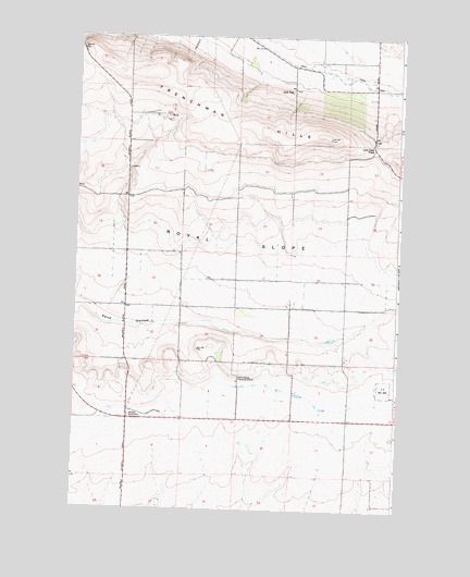 Beverly NE, WA USGS Topographic Map