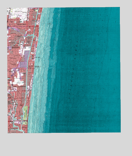 Pompano Beach, FL USGS Topographic Map