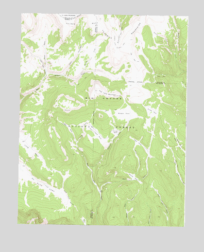 Pool Table Mountain, CO USGS Topographic Map