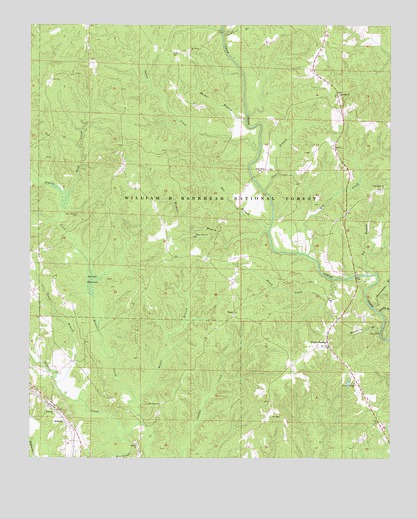 Poplar Springs, AL USGS Topographic Map
