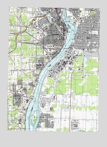 Port Huron, MI USGS Topographic Map