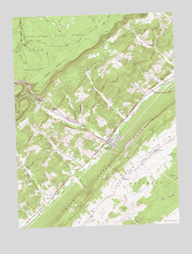 Port Matilda, PA USGS Topographic Map