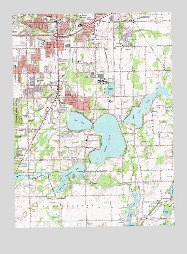 Portage, MI USGS Topographic Map