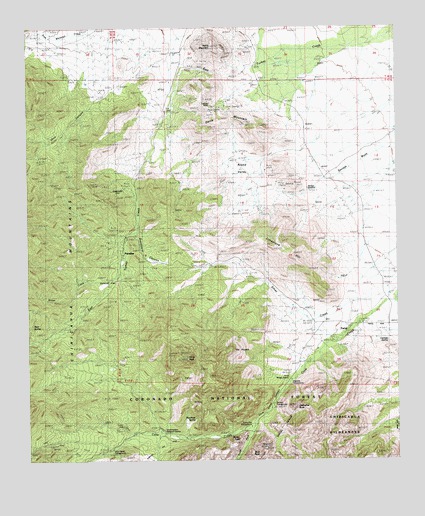 Portal, AZ USGS Topographic Map