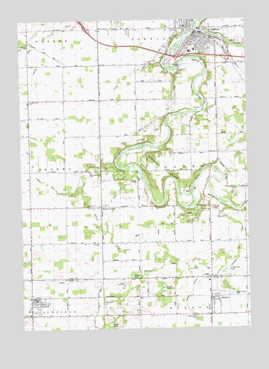 Portland South, MI USGS Topographic Map