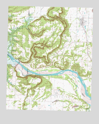 Porum, OK USGS Topographic Map