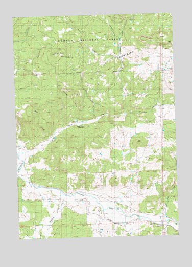 Post, OR USGS Topographic Map