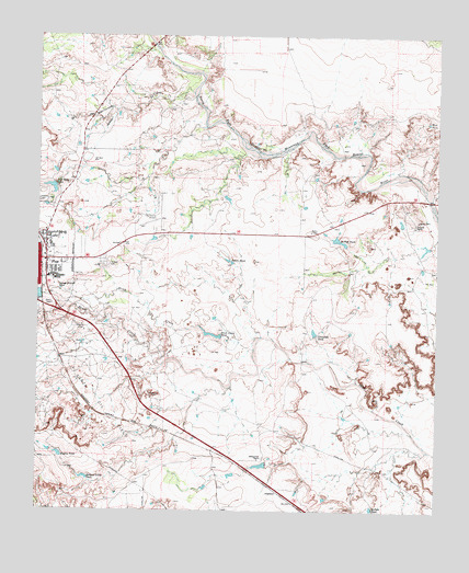 Post East, TX USGS Topographic Map