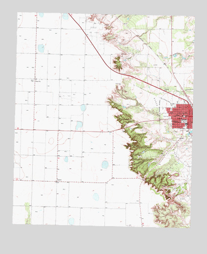 Post West, TX USGS Topographic Map