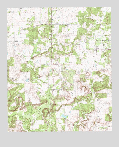 Postoak, TX USGS Topographic Map