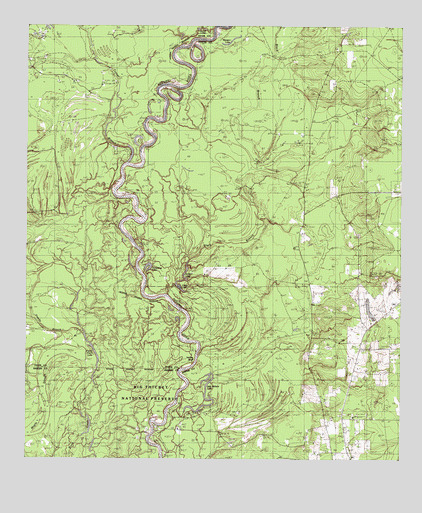 Potato Patch Lake, TX USGS Topographic Map
