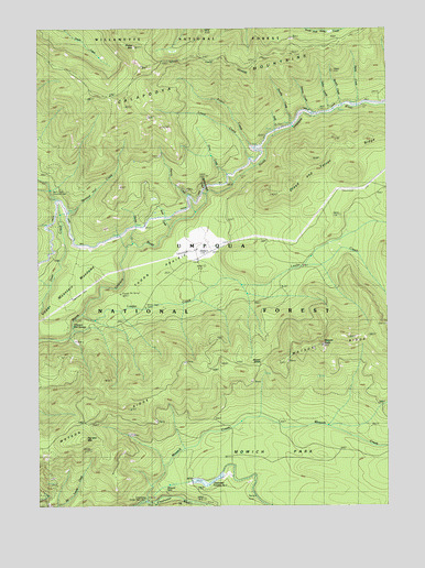 Potter Mountain, OR USGS Topographic Map