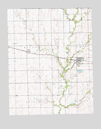 Potwin, KS USGS Topographic Map