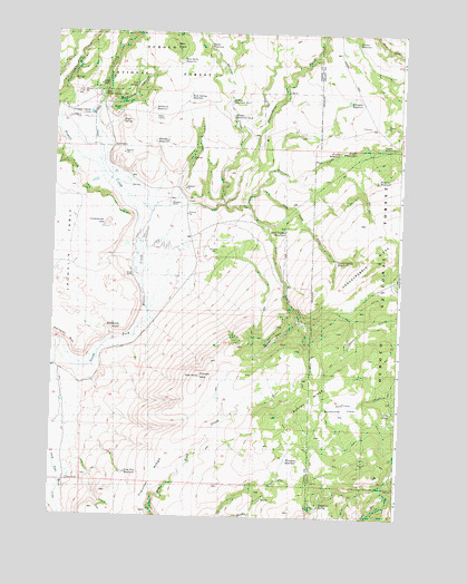 Powell Mountain, OR USGS Topographic Map