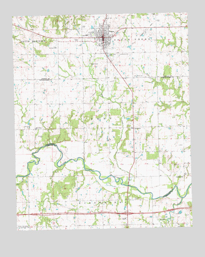 Prague, OK USGS Topographic Map