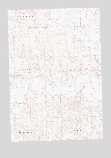 Prairie City NE, SD USGS Topographic Map