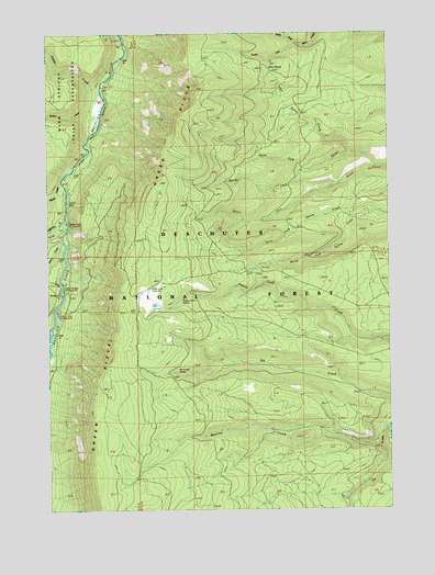 Prairie Farm Spring, OR USGS Topographic Map