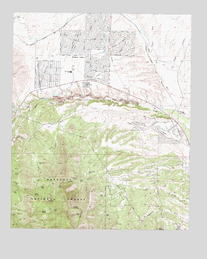 Prescott Valley South, AZ USGS Topographic Map