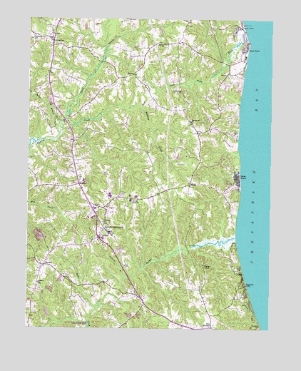 Prince Frederick, MD USGS Topographic Map