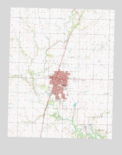 Pryor, OK USGS Topographic Map